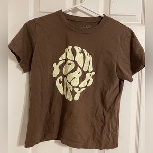 new york baby tee; vintage